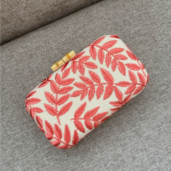 Anthropologie Handbags - Alessia Bianchi Embroidered Clutch NWT Evening Bag Floral Formal Wedding Purse